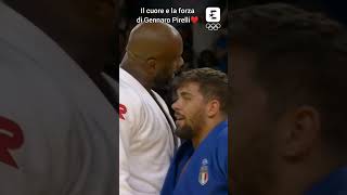 Judo Olimpiadi di Parigi 2024 Il cuore e la forza di Gennaro Pirelli sport judo fyp viral [upl. by Publia]