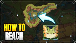 How to reach Gluttonous Yumkasaur Mountain King  World Quests amp Puzzles 【Genshin Impact】 [upl. by Galven363]