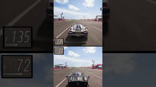 🤯DRAG RACE  KOENIGSEGG VS PAGANI  FORZA HORIZON 5  shorts drag race automobile forzahorizon5 [upl. by Ansev]