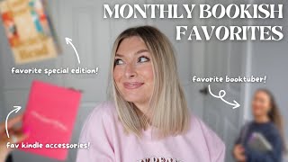 Monthly Bookish Favorites📖🍒my top books bookish accessories booktuber amp more [upl. by Eikcim]