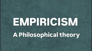 EMPIRICISM A PHILOSOPHICAL THEORY IN URDU HINDI [upl. by Nafets]