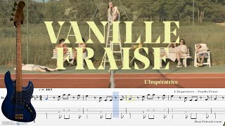 😎vanille fraise limpératrice Bass Cover GuitarPro 🎸 [upl. by Seyer668]