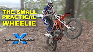 How to do small practical wheelies on dirt bikes ∣ Cross Training Enduro [upl. by Giffard]