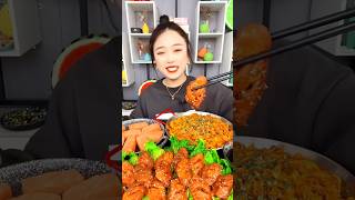 spicy chicken wings 🌶 spices chicken noodles shorts asmr asmrvideo viralvideo [upl. by Rriocard]