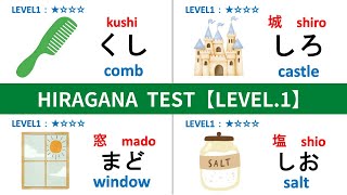 【HIRAGANA】100 HIRAGANA READING TEST  ALL LEVEL1｜Japanese Hiragana Quiz [upl. by Noe]