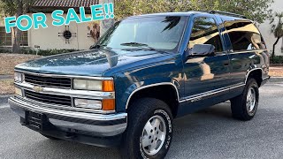 ￼ 1995 CHEVROLET TAHOE 4X4 2 DOOR 57 FOR SALE [upl. by Aiken]