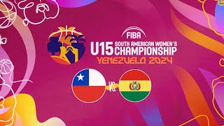 Chile vs Bolivia  FIBA Sudamericano U15 Femenino Barquisimeto 2024 [upl. by Adekam]