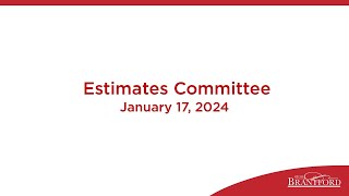 Estimates Committee [upl. by Hainahpez139]