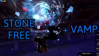 YBA Stone Free  Reworked Vamp DESTROYS 1v1s [upl. by Paff]