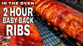 Easy Two Hour BABY BACK RIBS Made In The Oven [upl. by Lyreb611]