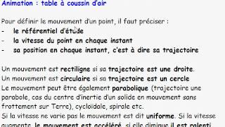 cours seconde  ch7 relativité du mouvement  II2 définir un mouvement [upl. by Dace]