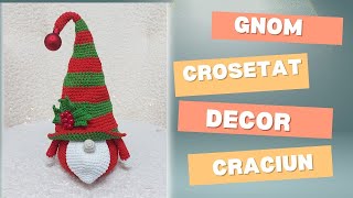 Gnom crosetat decor de Craciun Partea aIIa [upl. by Imerej]