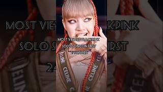 Most viewed blackpink solo songs in 24hrs blackpink fypシ゚viral kpop [upl. by Yemiaj]