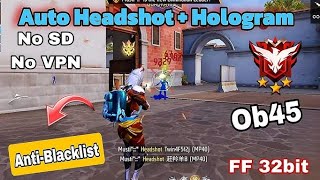 Obb45 Drag Headshot  Yellow Hologram Obb File No ban Full Safe New Update Antibalcklist [upl. by Bonnice]