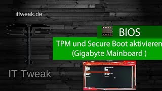 Windows 11  SecureBoot und TPM aktivieren für Windows 11 Installation Gigabyte MainboardAMD CPU [upl. by Moss430]