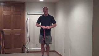 Resistance Band Training Tip for shortening the band [upl. by Nalak]