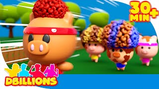 Piggy ChaCha Piggy Chicky Piggy LyaLya amp BoomBoom  Mega Compilation  D Billions Kids Songs [upl. by Elatan]