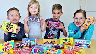 Guess the Candy Telepathy Challenge with J House Family [upl. by Hemphill]