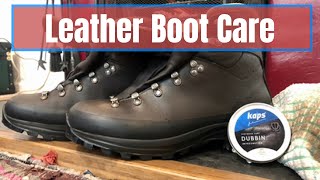 Leather Boot Care  How to Look after Leather Hiking boots [upl. by Gausman]