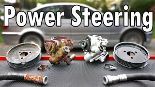 How to Replace a Power Steering Pump [upl. by Sirod]