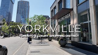 Walk thru Yorkville Torontos Luxury Shopping District [upl. by Steffen]