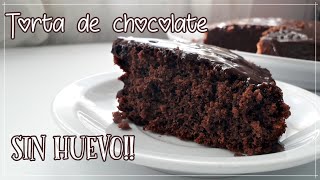 Torta de Chocolate Sin Huevo RECETA SUPER FACIL [upl. by Bennir]