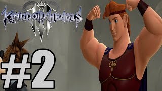 Kingdom Hearts 3 English Gameplay Walkthrough Part 2  Hercules amp Boss  No Commentary [upl. by Malorie]