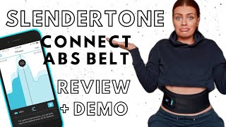 Slendertone Connect Abs Belt  REVIEW  DEMO 💪🏼 with app slendertone [upl. by Nesnaj364]