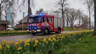 Brandweer Losser met spoed naar een melding in Gronau [upl. by Haseena]