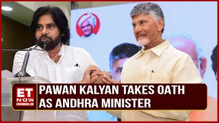 Pawan Kalyan Takes Oath As Minister In Andhra Pradesh Government  Modi 30  Chandrababu Naidu [upl. by Lemuelah]