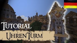 Minecraft Tutorial Uhrenturm mittelalterlichGerman [upl. by Serles]