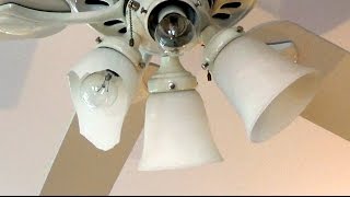 How to Remove and Replace a Broken Lamp Bell Shade [upl. by Ainirtac]