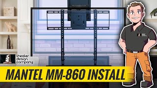 Mantel Mount MM860 Motorized TV Drop Down and Swivel Lift  2020 Install  1min Quick Video [upl. by Fayth]