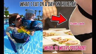 WHAT I EAT IN A DAY ON HOLIDAY AT 19 WEEKS PREGNANT  5 STAR SHERWOOD EXCLUSIVE LARA IN TÜRKIYE 🤰🏼👶🏼 [upl. by Areic]