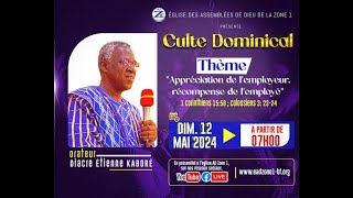 Culte du Dimanche 12 Mai 2024 [upl. by Ivets]