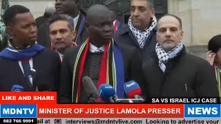 News Briefing on ICJ Genocide Hearing Shakes South Africa [upl. by Auqemahs]