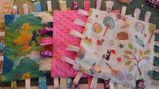 DIY Baby Taggy BlanketCrinkle Blanket [upl. by Guria]