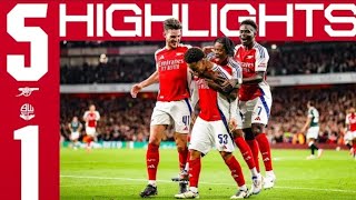 Arsenal vs Bolton 51 Highlights amp All Goals 2024 HD [upl. by Aicinet354]