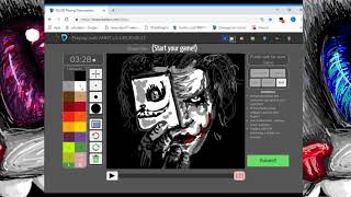 Drawception 1  Drawing The Joker in 10 Minutes [upl. by Ignatz]