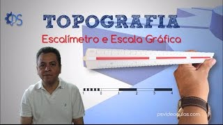 ENGENHARIA TOPOGRAFIA AGRIMENSURA  Escalímetro e Escala Gráfica [upl. by Jane]