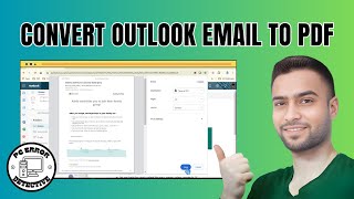 How to Convert Outlook Email to PDF [upl. by Attiuqaj]