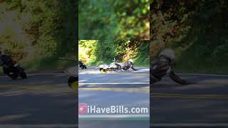 Too fast too furious and life humbles you real quick 🏍️💥 motorcyclefails epic bikelife moto [upl. by Kast49]