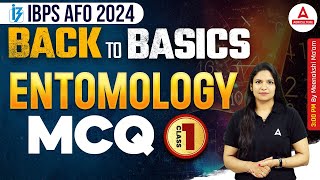 IBPS AFO 2024  Back to Basics Entomology MCQs Class 1  By Meenakshi Mam [upl. by Mauretta]