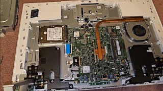 DELL Inspiron 5477 AIO Series Disassembly RAM SSD Hard Drive Upgrade [upl. by Lu699]