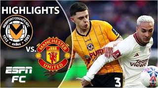 🚨 CUPSET ALERT 🚨 Newport County vs Manchester United  FA Cup Highlights  ESPN FC [upl. by Jerol]