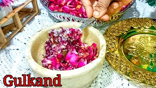 gulkand recipe ♥️ बनाने का सही तरीका  Instant recipe ♥️ at home  Unique recipe [upl. by Rimisac]