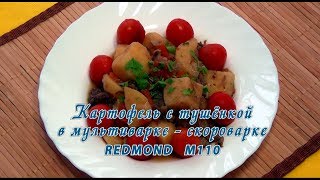 Мультиваркаскороварка Картофель с тушёнкой в REDMONDM110 [upl. by Yror404]