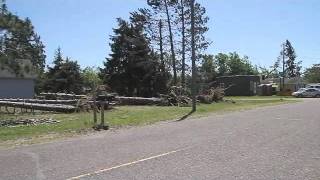 Markville Mn Storm Damage 7111 wmv [upl. by Nevad384]