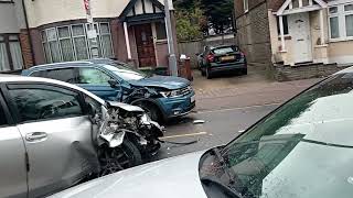 head on collision in east london 🤯🤯🤯 [upl. by Mccourt]