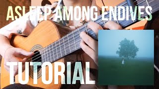 Ichiko Aoba 青葉市子  Asleep Among Endives アンディーヴと眠って Guitar Tutorial  Cover [upl. by Cardwell]